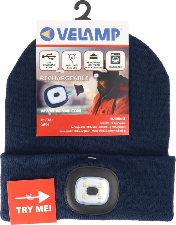 Image du produit Velamp Mütze mit LED-Frontleuchte (100 lm)