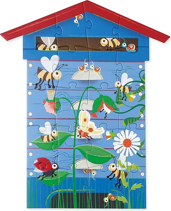 Actual product image Scratch Contour puzzle bee double sided (20 pieces)