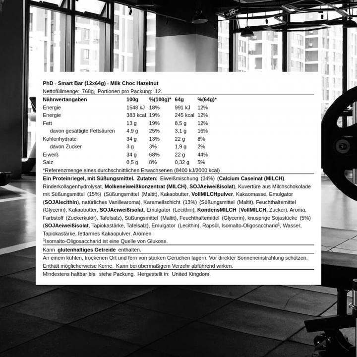 Produktbild PHD Smart Bar (768 g, 12 Stk.)