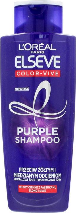 Actual product image L'Oréal Paris L'Oreal - Elvive Colour Protect Anti-Brassiness Purple Shampoo Hair Shampoo 200Ml (200 ml, Liquid shampoo)