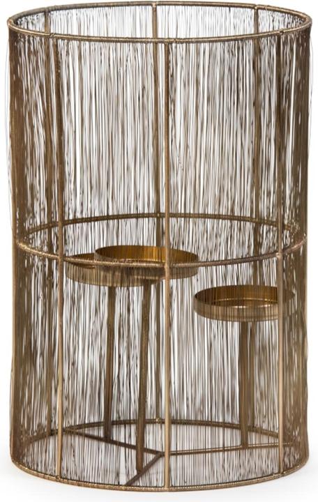 Dekocandle Hurricane Windlicht messing für 3 Kerzen Ø31x46cm (1x)