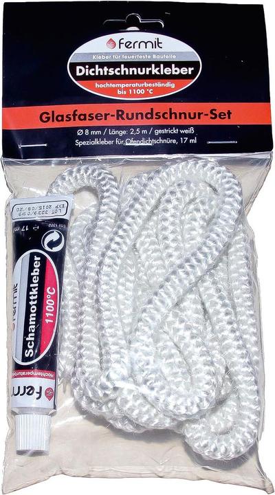 Fermit Glasfaserschnur Set 10 mm x 2,5 m + Kleber