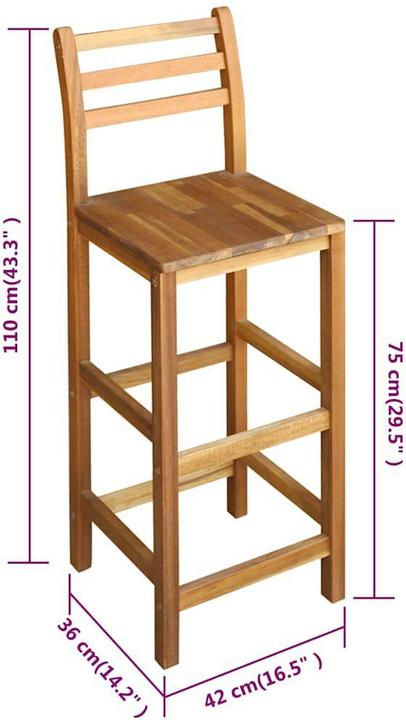 Produktbild vidaXL Barstuhl