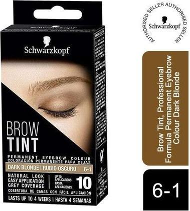Schwarzkopf Brow Tint Colore permanente per sopracciglia 6 - 1 (Dark Blonde)