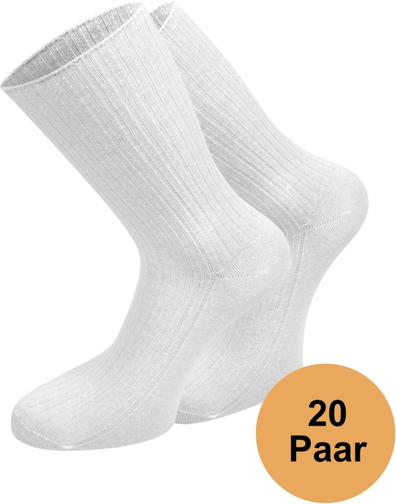 Produktbild Normani 20 Paar Socken Unisex Business Socks Baumwollsocken Berufssocken - 9685 (20er Pack, 43 - 46)