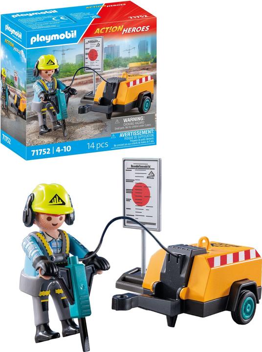Immagine prodotto Playmobil Bauarbeiter mit Meissel (71752)