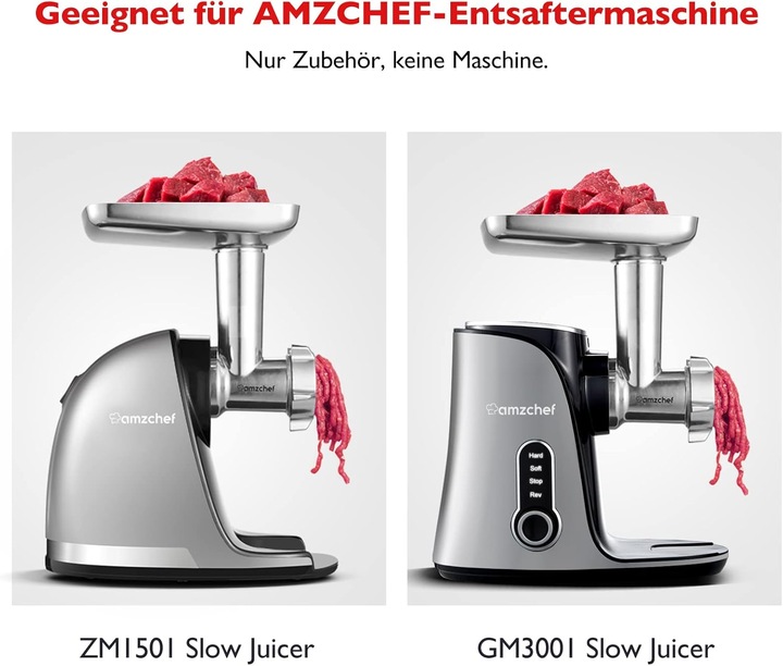 Actual product image Amzchef Meat mincer accessory set