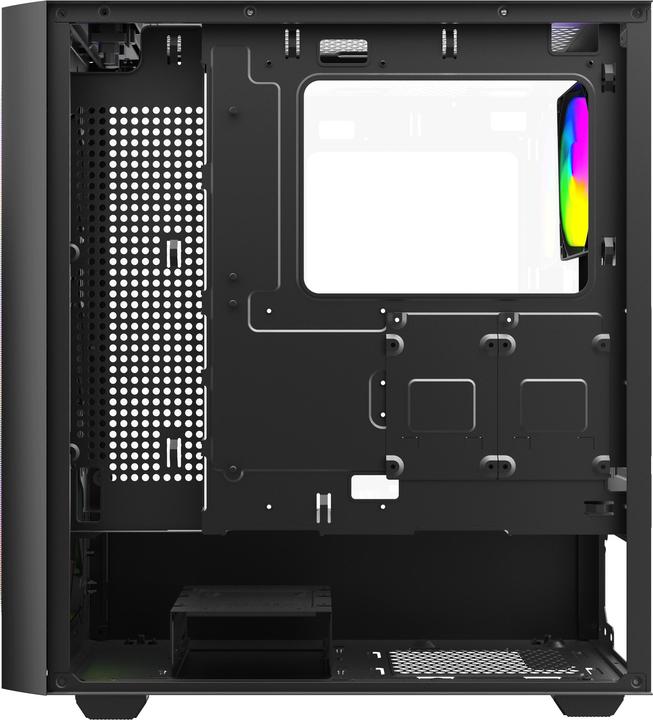 Actual product image Savio Noctis Flow RGB Cube Schwarz (ATX, Mini-ITX)