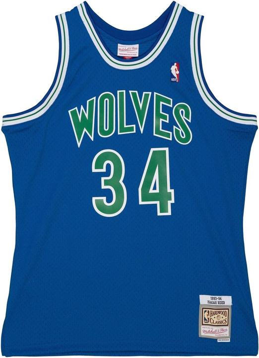 Actual product image Mitchell & Ness jersey innesota tiberwolves dark swingan isaiah rider jr 1993/94 (M)