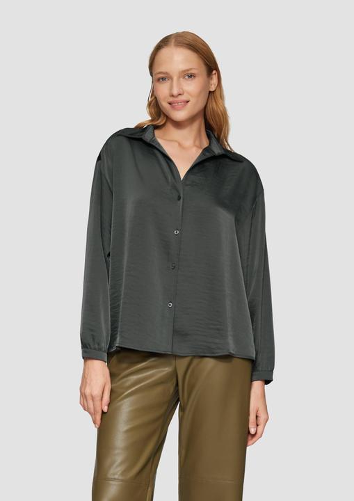 Image du produit S.Oliver Bluse Satinierte Bluse mit V-Ausschnitt (42)