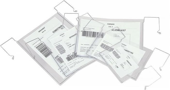 Actual product image Eichner Document pouch W195xH135 mm DIN A6 landscape with flexible wire handle (A6, Across, 10 pcs.)