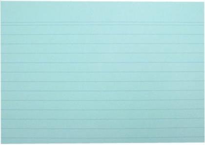 Image du produit Exacompta Fiches lignées bleues, 100 (A6, 205 g/m², 100 x)