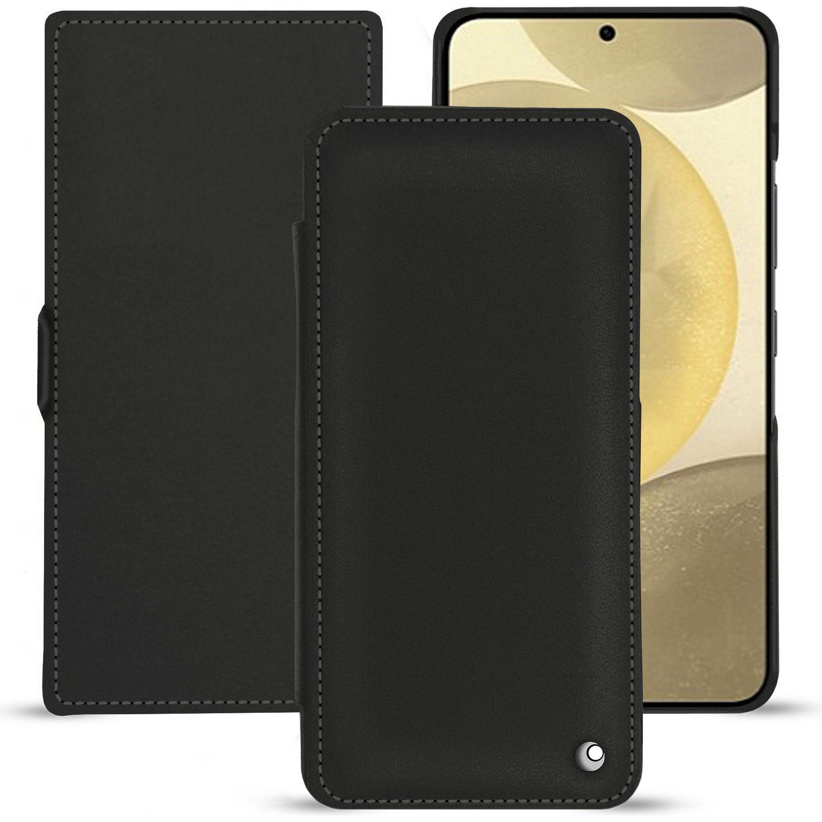 Noreve Lederschutzhülle horizontal (Samsung Galaxy S24+), Smartphone Hülle, Schwarz