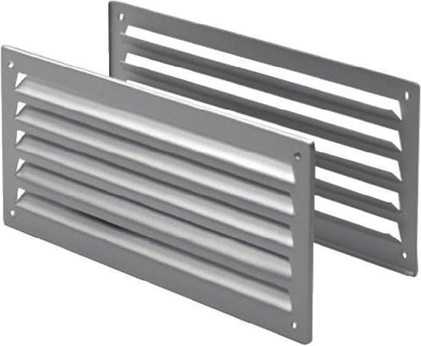 HP Autozubehör Bathroom vent 9070 L Length 333 mm Width 157 mm Aluminium Corners straight