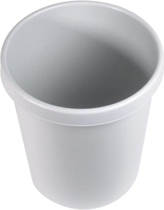 Immagine prodotto Helit Cestino per carta straccia 18 l H331xØ315 mm con bordo maniglia plastica grigio chiaro (18 l)