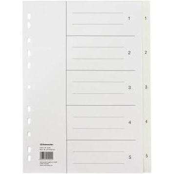 Soennecken, Ordner Zubehör, Zahlenregister Verwendung für Papierformat: DIN A4 Grammatur: 165 g/m²