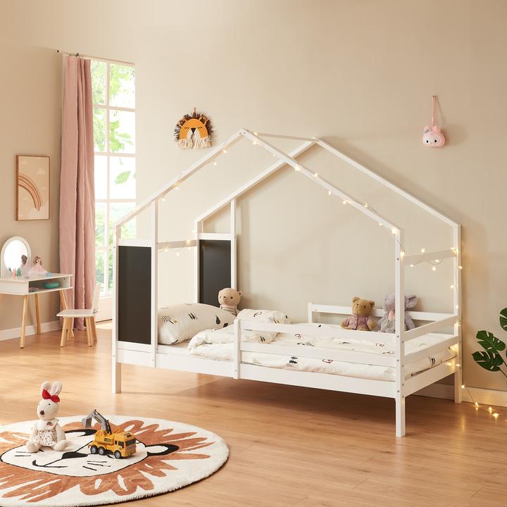 Produktbild En.Casa Kinderbett Lorenskog 90x200 cm Weiss (90 x 200 cm)