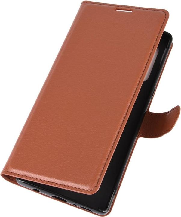 Produktbild König Design Hülle Handy Schutz für LG Velvet Case Flip Cover Tasche Etuis Bumper Braun Neu (LG Velvet)
