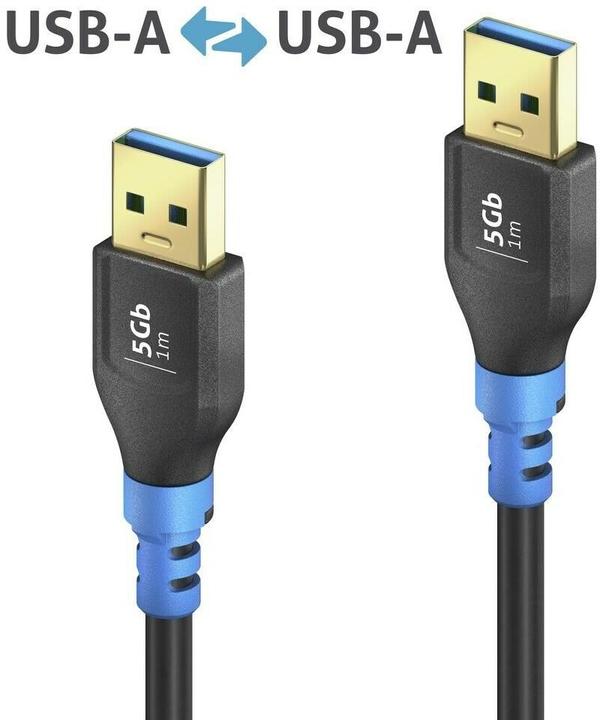 Actual product image Purelink USB-A>A cable 3m (3 m, USB 3.2 Gen 1, 15 W)