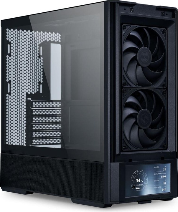 Productafbeelding Lian-Li LANCOOL 207 Digital PC-Gehäuse, Midi-Tower, ATX, Tempered Glass - schwarz
