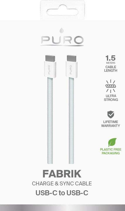 Actual product image Puro PUCCCFABK415MTLBLUE (1.50 m, USB 2.0, 60 W)