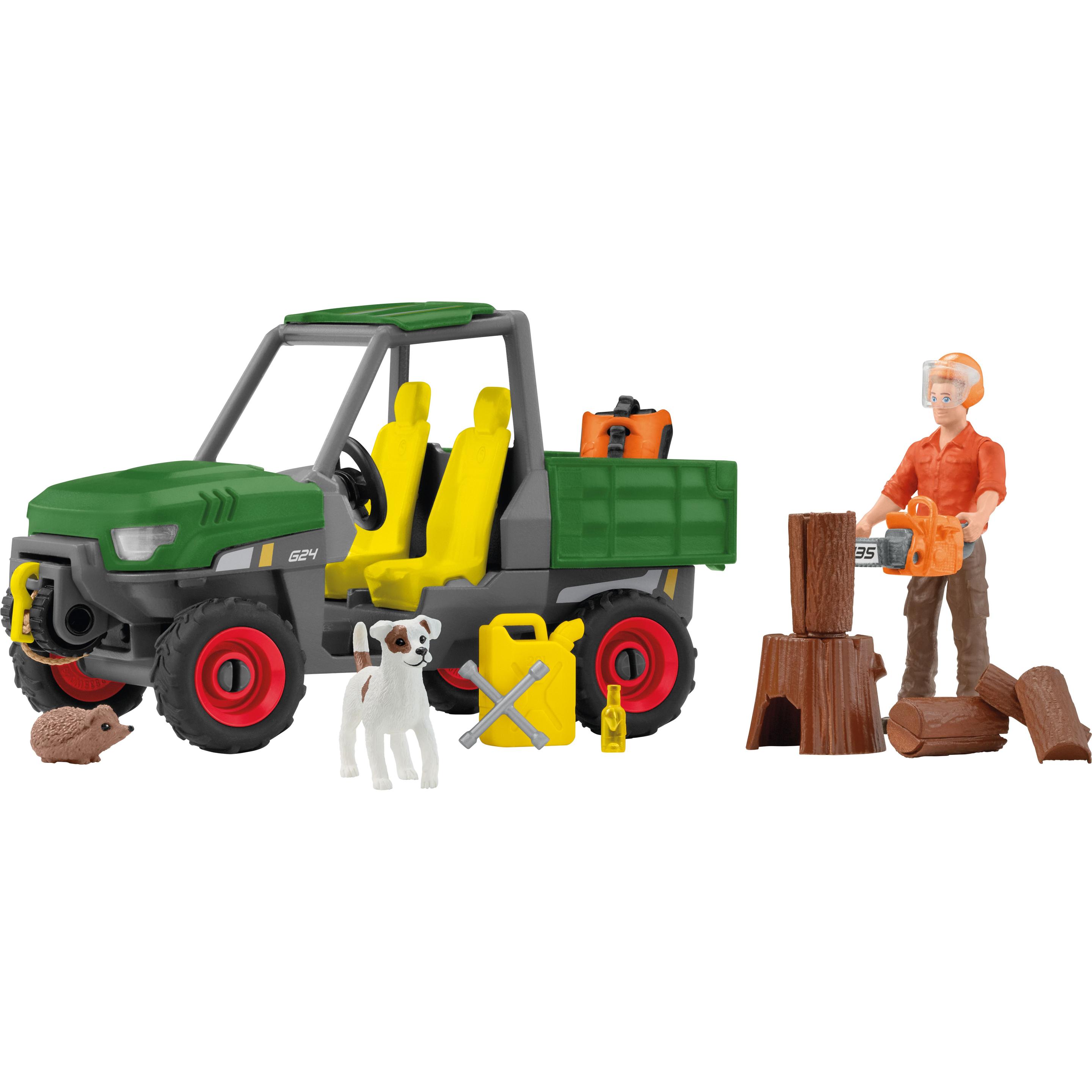 Schleich Waldbauer mit Fahrzeug (42659)