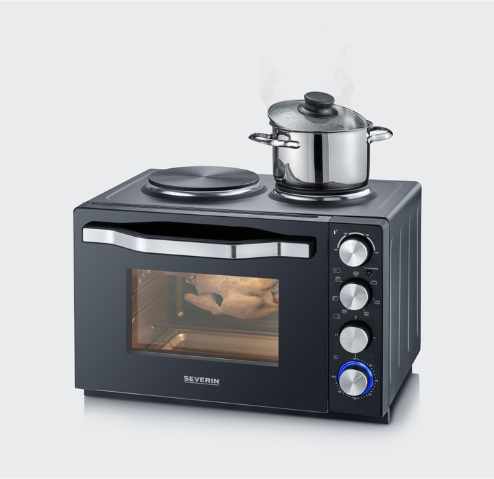 Immagine prodotto Severin TO2074 Forno per cottura e tostatura nero / acciaio inox spazzolato