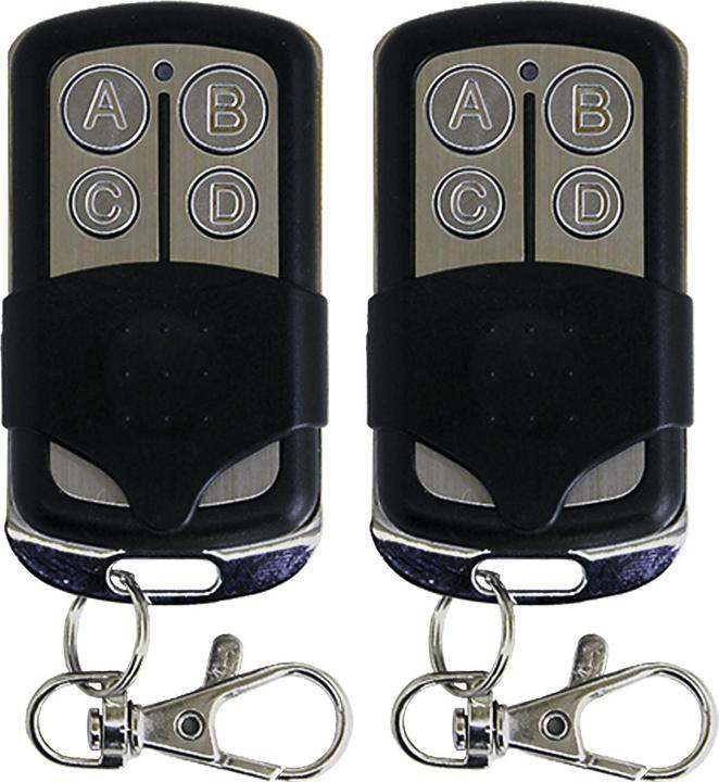 Image du produit Jolly Line Lot de 2 émetteurs radio portables programmables, 433,92 MHz, 4 canaux