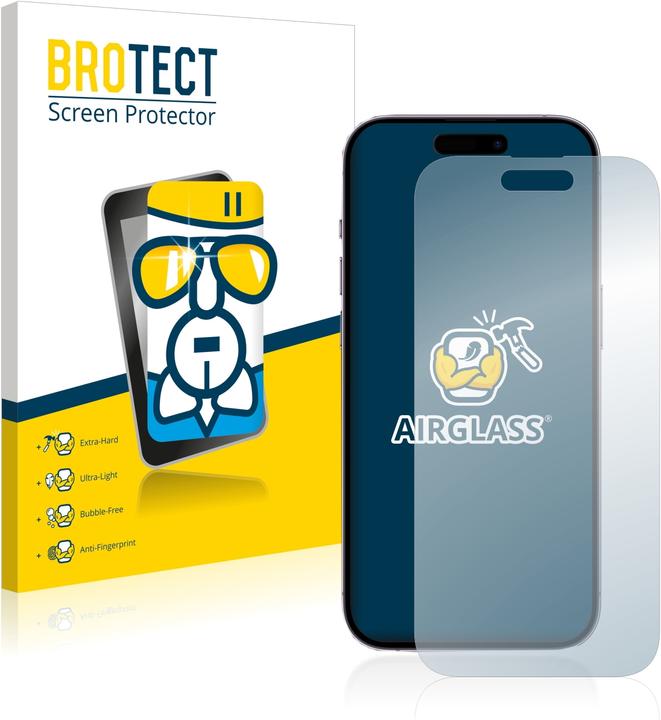 Produktbild BROTECT AirGlass Panzerglasfolie (1 Stk., Apple iPhone 14 Pro)