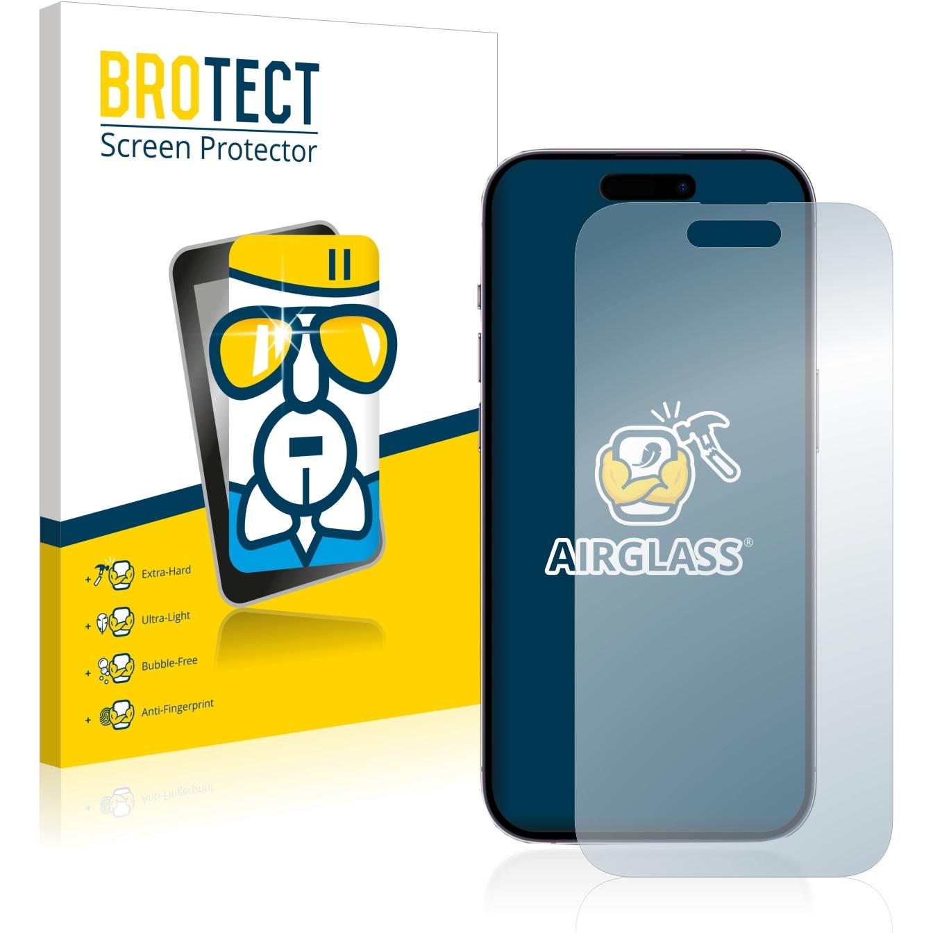 Thumbnail - BROTECT AirGlass Panzerglasfolie (1 Stück, Apple iPhone 14 Pro), Smartphone Schutzfolie, Transparent
