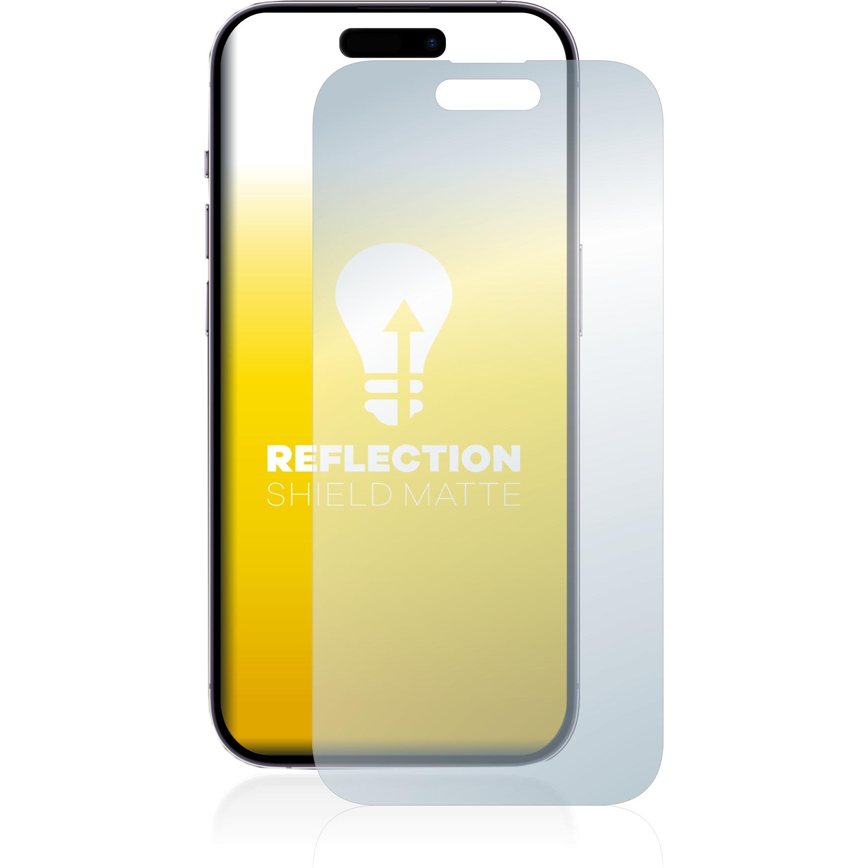 Thumbnail - upscreen Reflection Shield Displayschutz Matt (1 Stück, Apple iPhone 14 Pro), Smartphone Schutzfolie, Grau
