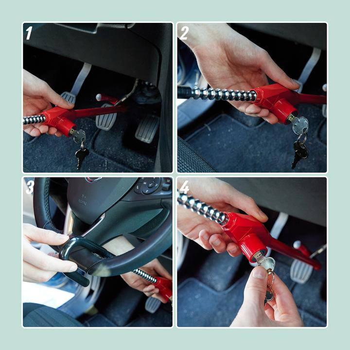 Actual product image Relaxdays Universal Lenkradschloss für Autos