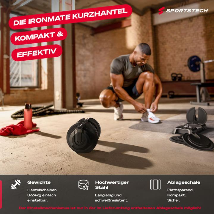 Produktbild Sportstech Hantel Ironmate 24