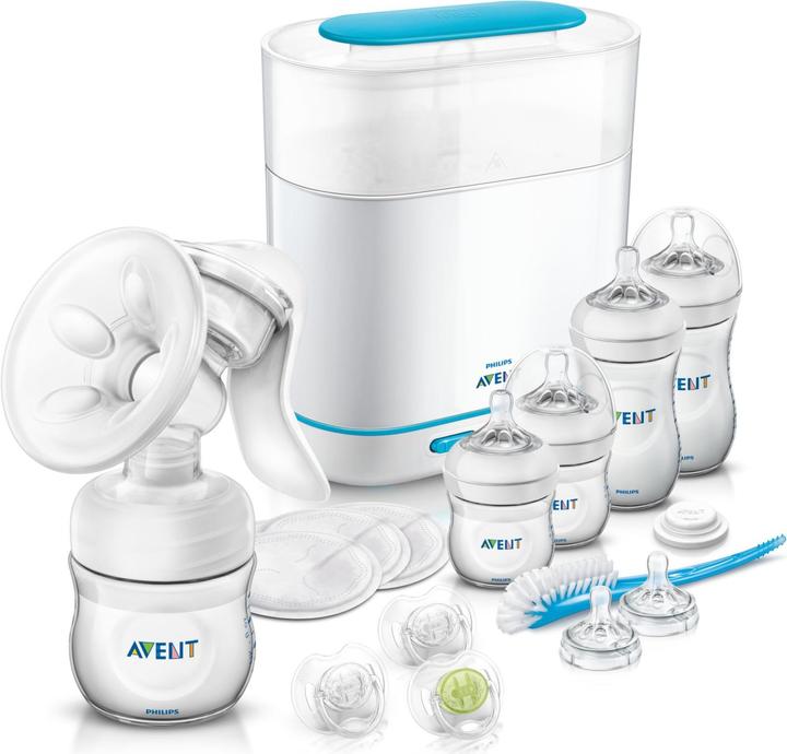 Produktbild Philips Avent All-in-One Starter Set mit Sterilisator und Handmilchpumpe