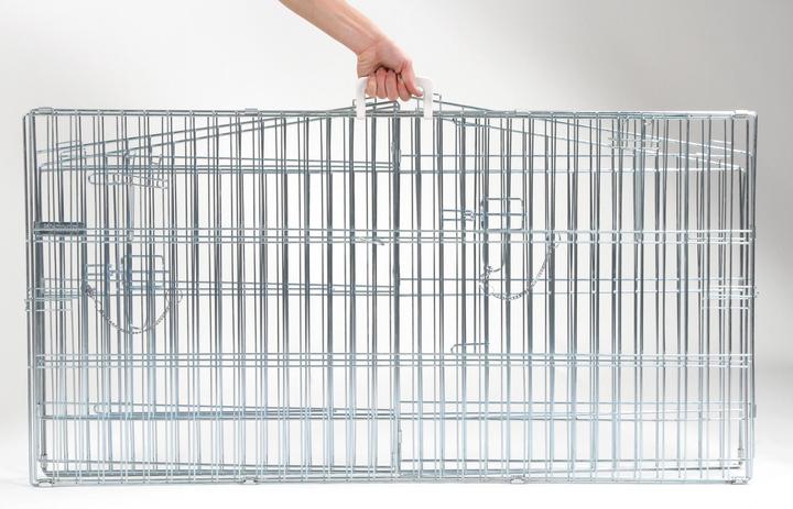 Image du produit Kerbl Enclos Easy, galvanisé, avec protection solaire, 115x115x60cm