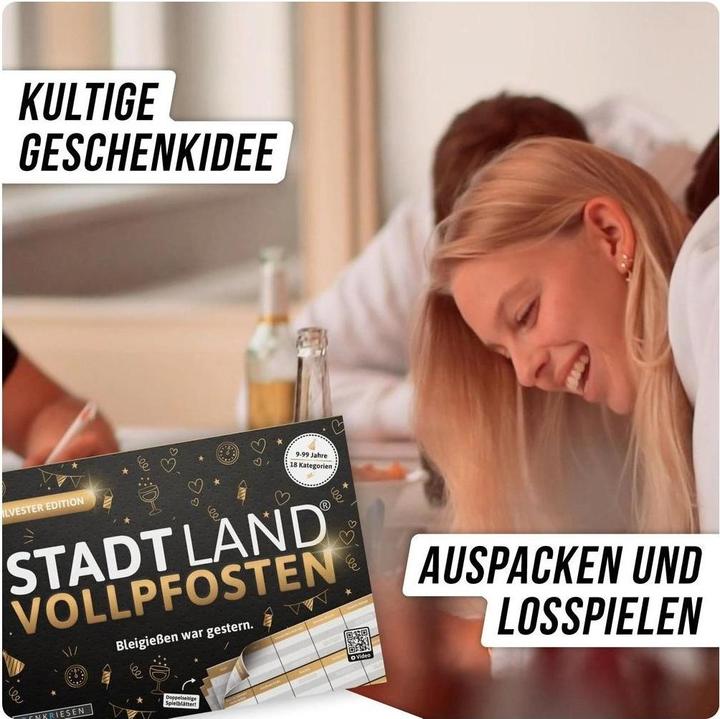 Produktbild Denkriesen Stadt Land Vollpfosten - A4 Block Silvester Edition (d) (Deutsch)