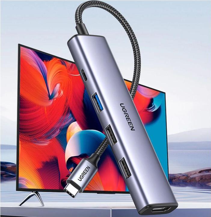 Actual product image Ugreen Adapteris Hub CM478 (USB-C, 5 Ports)