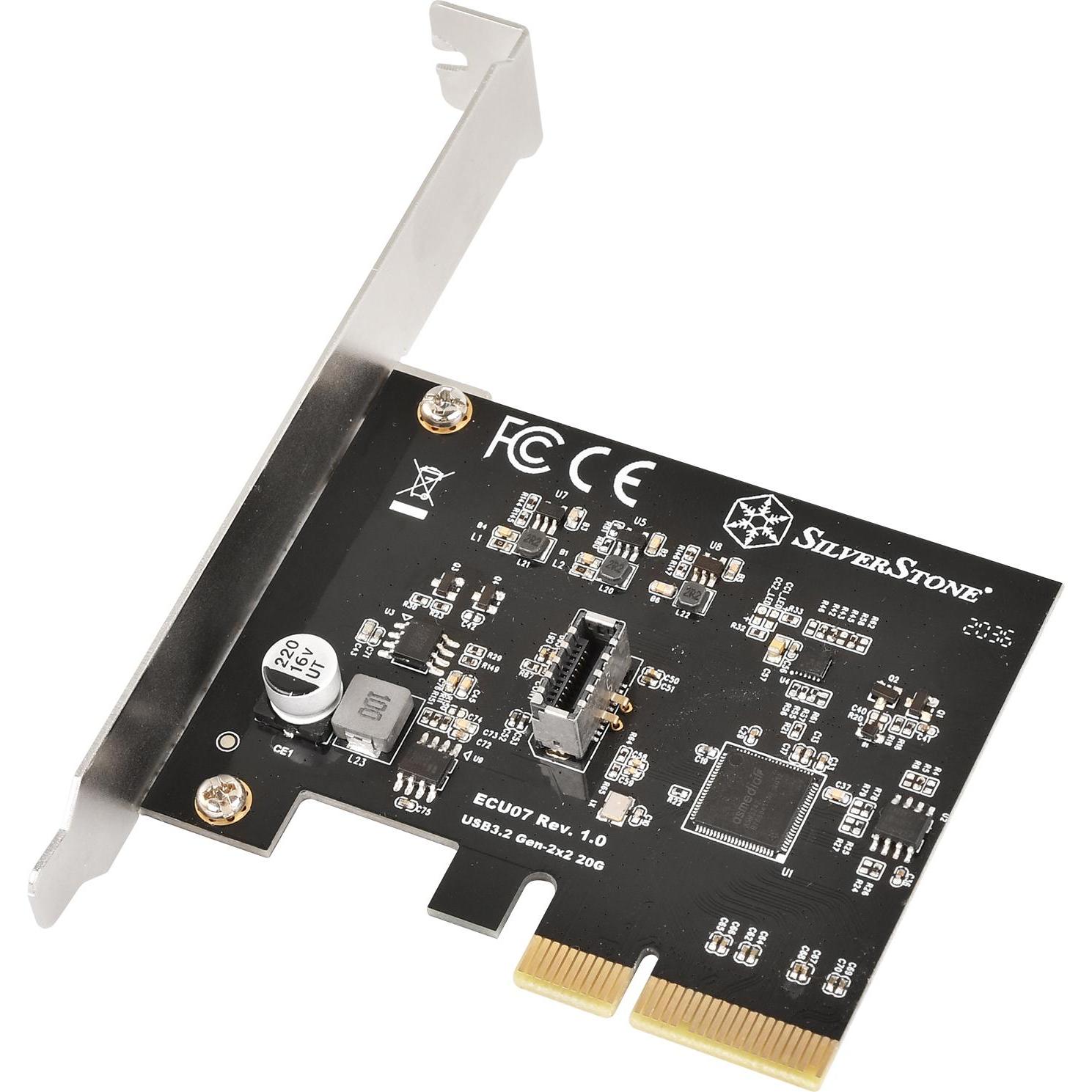Thumbnail - Silverstone sst-ecu07 usb-controller, Kontrollerkarte