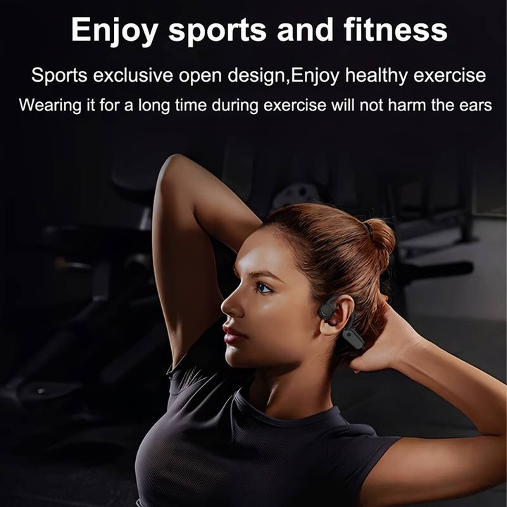 Produktbild PhoneLook Stylische kabellose Bluetooth-Knochenleitungs-Kopfhörer für Sport Laufen Radfahren Fitness (ANC, 11 h, Kabellos)