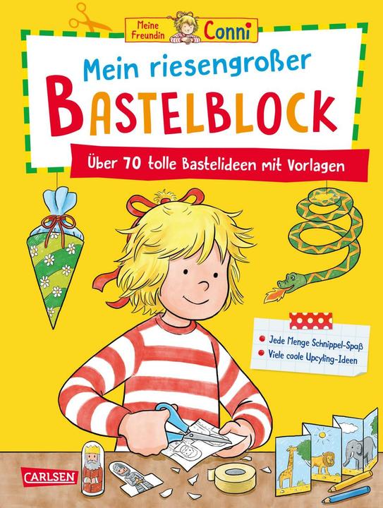 Produktbild Conni Gelbe Reihe (Beschäftigungsbuch): Mein riesengrosser Bastelblock (Deutsch, Ulrich Velte, Hanna Sörensen, 2024)