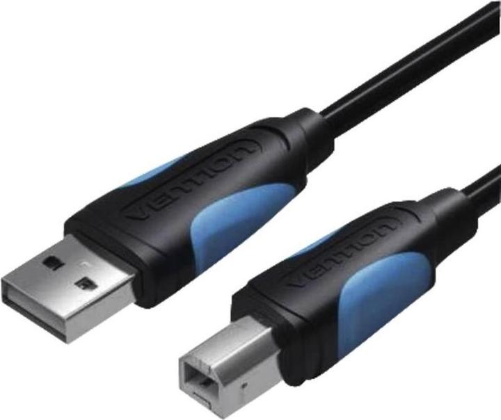 Image du produit Vention Câble USB 2.0 type A-B noir - 1,5m (1.50 m, USB 2.0)