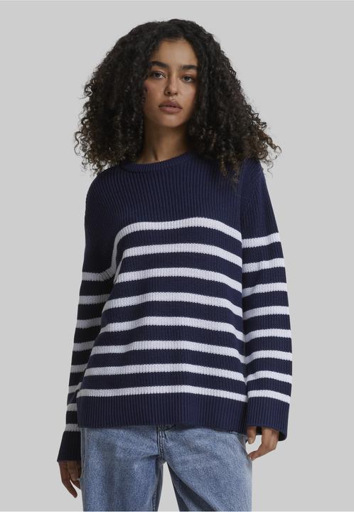 Produktbild Urban Classics Ladies Rib Striped Sweater - 161497 (M)