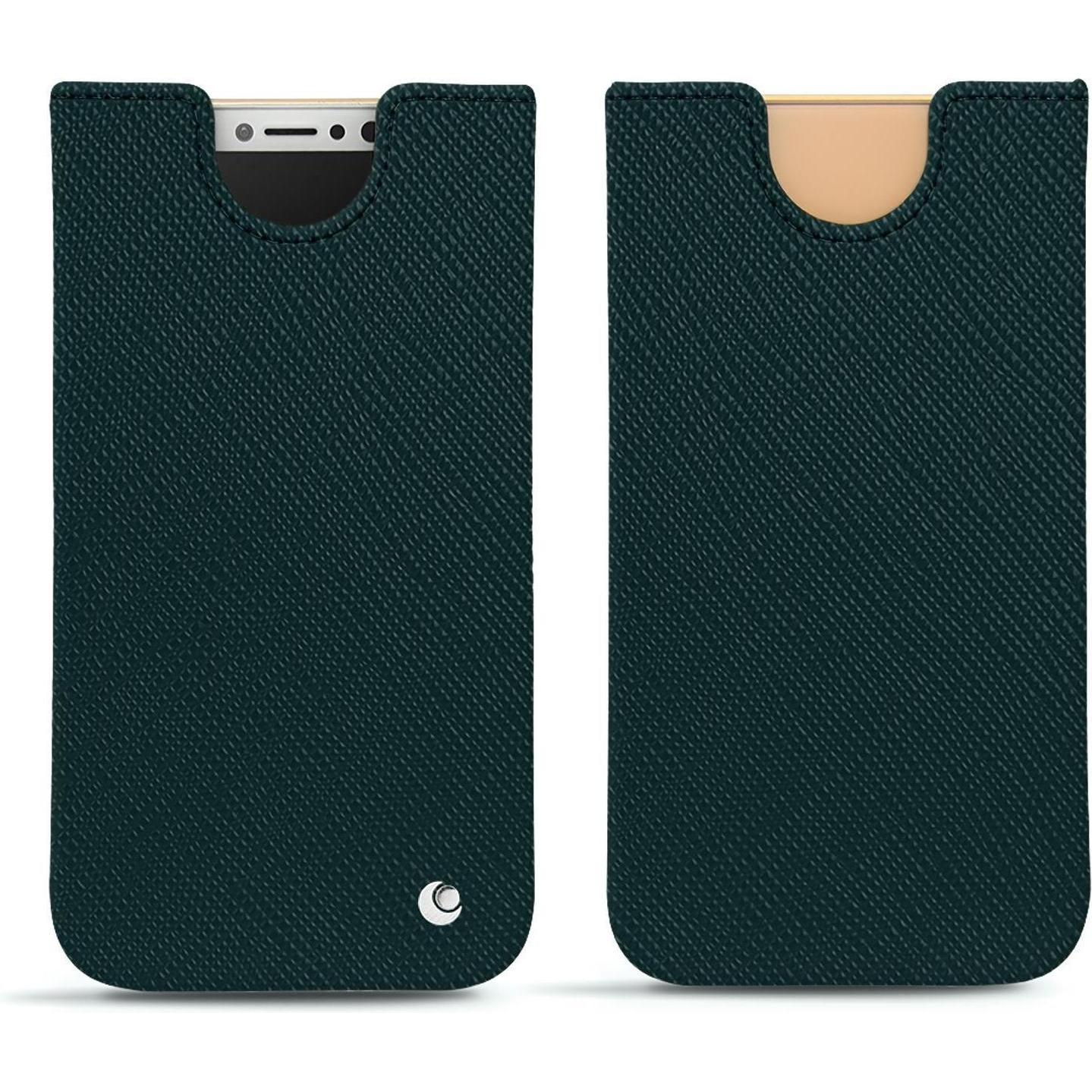 Noreve Lederschutzhülle (Apple iPhone X), Smartphone Hülle, Grün