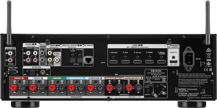 Actual product image Denon AVR-X1600H (7.2 channels, FM, DAB+)