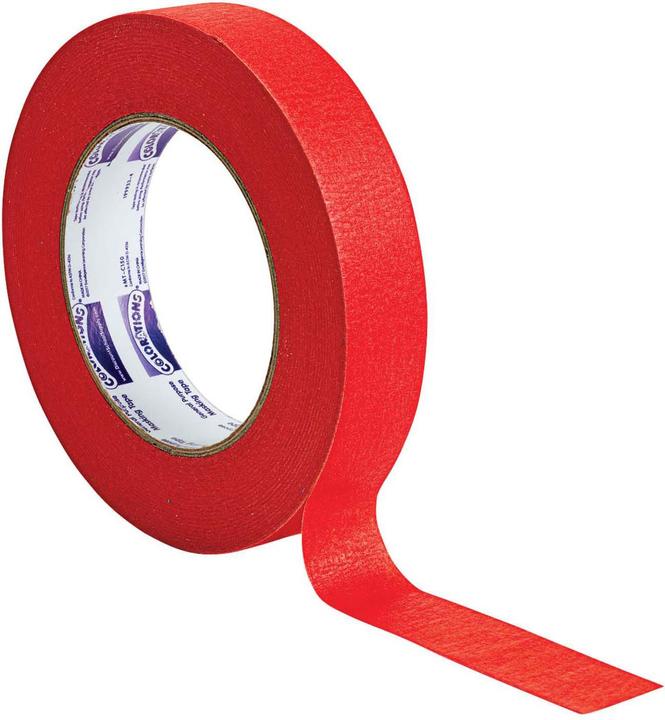 Actual product image Colorations - Masking Tape 2,5 cm - Rot