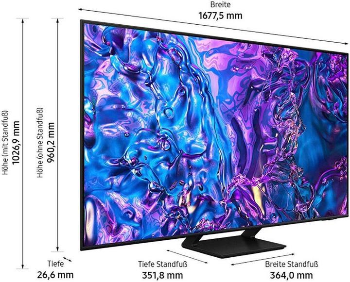 Image du produit Samsung GQ75Q70DAT (75", Q70D, QLED, 4K, 2024)