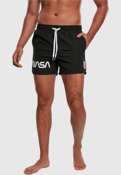 Actual product image Mister Tee NASA Worm Logo Swim Shorts (S)