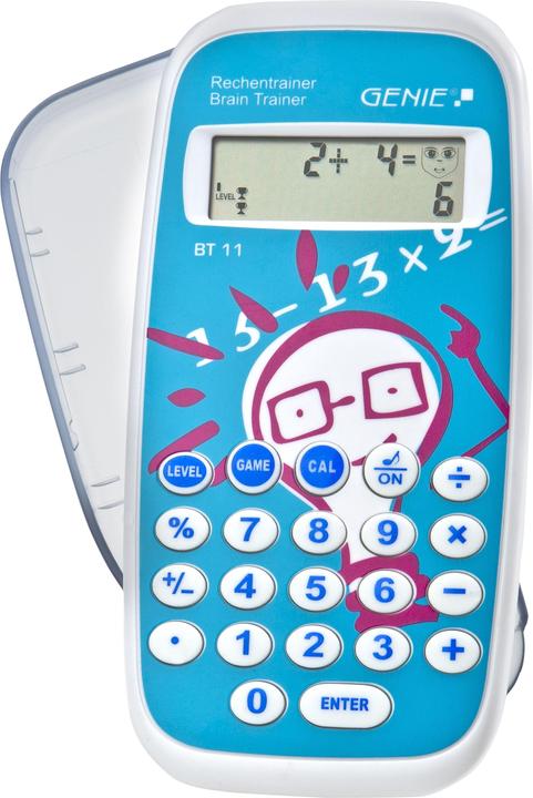 Genie BT 11 calculator trainer light blue (Batteries)