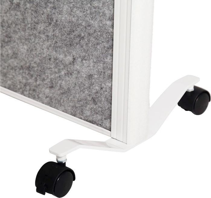 Actual product image Maul Acoustic partition wall MAULconnecto 9611102 light grey 100.0 x 182.0 cm with castors (100 x 182 cm)