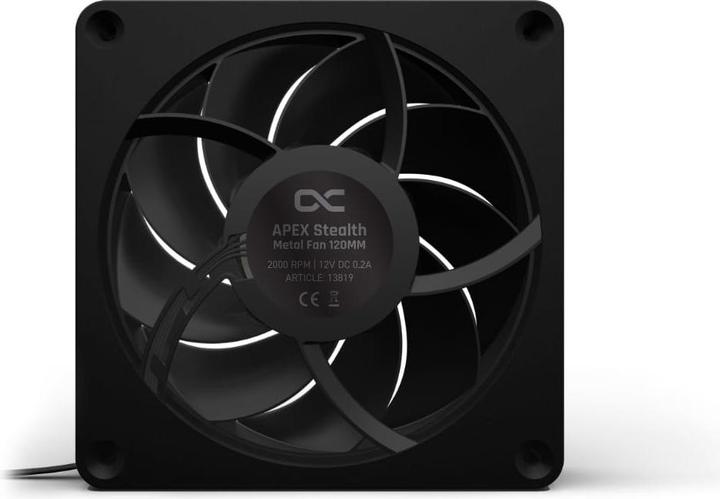 Produktbild Alphacool Apex Stealth Metal 120mm L?fter 2000rpm (schwarz) (120 mm, 1 x)